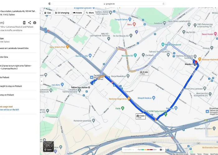Dikol Two-room Apartment-self Check-in & Free Parking Near Center タリン